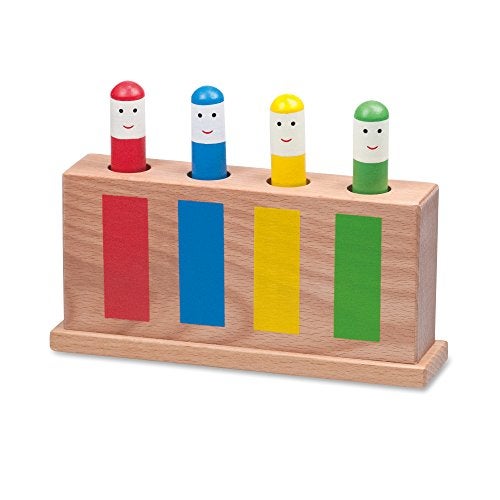 Galt Pop Up Toy, Multicolor, 4 x Wooden Figures, 12 Months+