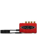 Belinger UCA222 U-CONTROL 2 Input 2 Output USB Audio Interface with Digital Output, Red