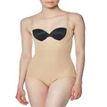 Maidenform Women's Ultimate Slimmer Wear Your Own Bra Body Briefer Shapewear FL2656, Body Beige, Small