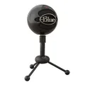 Blue Snowball USB Mic for PC & Mac, Podcast, Gaming, Streaming and Recording Microphone, Omidirectional/Cardioid Condenser- Gloss Black