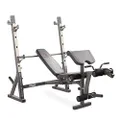 Marcy Olympic Weight Bench for Full-Body Workout MD-857, Grey/Black