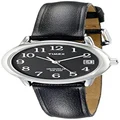 Timex Women's Easy Reader Watch, Black/Black/Silver-Tone, 25MM, Easy Reader Watch