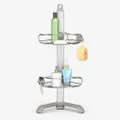 Simple Human Adjustable Shelves/Stainless Steel and Anodized Aluminum Corner Shower Caddy