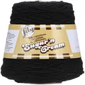Lily Sugar'n Cream Cotton Cone Yarn, 14 oz, Black, 1 Cone