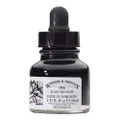 Winsor & Newton Drawing Ink, 30ml Bottle, Black Dropper Cap