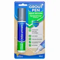 Grout Pen Grey Tile Paint Marker: Waterproof Grout Paint, Tile Grout Colorant and Sealer Pen - Grey, Wide 15mm Tip (20mL)