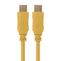 Monoprice HDMI High Speed Cable - 1.5 Feet - Yellow, 4K@60Hz, HDR, 18Gbps, YUV 4:4:4, 28AWG - Select Series