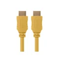 Monoprice HDMI High Speed Cable - 1.5 Feet - Yellow, 4K@60Hz, HDR, 18Gbps, YUV 4:4:4, 28AWG - Select Series