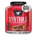 BSN SYNTHA-6 Whey Protein Powder, Micellar Casein, Milk Protein Isolate Powder, Chocolate Cake Batter, 48 Servings (Package May Vary)