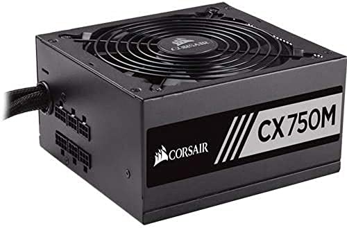 Corsair CXM Series 750W CX750M ATX Power Supply Unit, Black