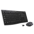 Logitech MK270 Wireless Keyboard and Mouse Combo — Keyboard and Mouse Included, 2.4GHz Dropout-Free Connection, Long Battery Life