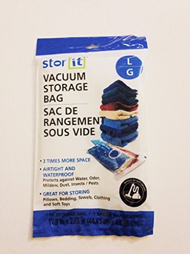 Stor It Vacuum Storage Bag- Large for 3 Times More Space