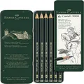 Faber-Castell AG119063 Castell 9000 Graphite Pencil Tin of 6-Pieces