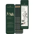 Faber-Castell AG119063 Castell 9000 Graphite Pencil Tin of 6-Pieces