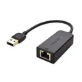 Cable Matters USB to Ethernet Adapter (USB 2.0 to Ethernet / USB to RJ45) Supporting 10 / 100 Mbps Ethernet Network in Black