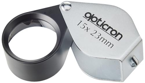 Opticron Folding Metal Loupe Magnifier 15x 23mm (0.9")