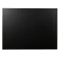 KINGFOM Desk Pad & Mat 24" x 18" Protector Large Mouse Pad PU Leather for Desktops and Laptops (Black)