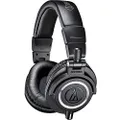Audio-Technica ATH-M50x BK Professional Monitor Headphones,Black