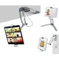 CTA Digital 2-in-1 Kitchen Mount Stand for 7-13" Tablets / iPad Air/ iPad Pro 12.9 / Surface Pro