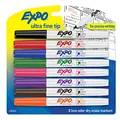 EXPO Low Odor Dry Erase Marker, Fine Point, Assorted ULTRA FINE 8-Count Assorted Colors