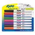 EXPO Low-Odor Dry Erase Markers, Ultra Fine Tip, Assorted Colors, 8-Count