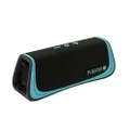 FUGOO Sport - Portable Rugged Bluetooth Wireless Speaker Waterproof Longest 40 Hrs Battery Life (Black/Teal)