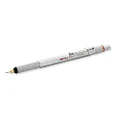 rOtring 1900183 800+ Mechanical Pencil and Touchscreen Stylus, Silver Barrel, 0.5 mm