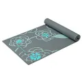 Gaiam Yoga Mat Premium Print Extra Thick Non Slip Exercise & Fitness Mat for All Types of Yoga, Pilates & Floor Workouts, Icy Blossom, 6mm