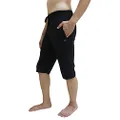 YogaAddict Men Yoga Cotton Shorts with Pockets, Yoga, Pilates, Running, Gym, Jogging, Outdoor, Sports, Comfortable & Soft