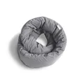 Huzi Infinity Pillow - Travel Pillow - Versatile Soft Neck Pillow for Sleep in Airplane, Train, Bus, Office (Grey)