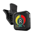 KLIQ Music Gear UberTuner - Professional Clip-On Tuner for All Instruments (multi-key modes) - with Guitar, Ukulele, Violin, Bass & Chromatic Tuning Modes (also for Mandolin and Banjo)