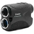 TecTecTec VPRO500 Golf Rangefinder with High-Precision, Laser Range Finder Binoculars with Pinsensor and Battery, Golf Accessories for Golfing and Hunting - Black