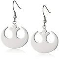 Star Wars Jewelry Rebel Alliance Stainless Steel Dangle Hook Drop Earrings (SALES1SWMD)