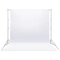 Neewer 6 x 9FT / 1.8 x 2.8M PRO Photo Studio 100% Pure Muslin Collapsible Backdrop Background for Photography,Video and Television (Background Only) - White