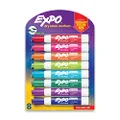 EXPO Low Odor Dry Erase Markers, Chisel Tip, Assorted Colors, 8 Count