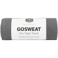 Shandali Hot Yoga Towel - Suede - 100% Microfiber, Super Absorbent, Bikram Yoga Mat Towel - Exercise, Fitness, Pilates, and Yoga Gear - Gray 26.5" x 72"