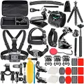 NEEWER 50 in 1 Action Camera Accessory Kit Compatible with GoPro Hero 11 10 9 8 7 6 5 4 GoPro Max GoPro Fusion Insta360 DJI Osmo Action Action 2 AKASO, and more