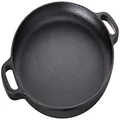 Home-Complete Cast Iron Pizza Pan-14â€ Skillet for Cooking, Baking, Grilling-Durable, Long Lasting, Even-Heating and Versatile Kitchen Cookware