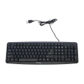 Verbatim Slimline Wired Keyboard USB Plug-and-Play Numeric Keypad Adjustable Tilt Legs Corded Full-Size Computer Keyboard Compatible with PC, Laptop - Frustration Free Packaging Black 99201