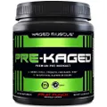 KAGED MUSCLE, PRE-KAGED Pre Workout Powder, Fruit Punch, L-Citrulline + Creatine HCl, Boost Energy, Focus, Workout Intensity, Pre-Workout, Fruit Punch, 638 Grams