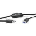 Plugable USB 3.0 Transfer Cable, Unlimited Use, Transfer Data Between 2 Windows PC's, Compatible with Windows 11, 10, 8.1, 8, 7, Vista, XP, Bravura Easy Computer Sync Software Included