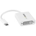 StarTech.com USB C to DVI Adapter - White - 1920x1200 - USB Type C Video Converter for Your DVI D Display/Monitor/Projector (CDP2DVIW)
