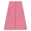 Liforme Original Yoga Mat ? Free Yoga Bag Included - Patented Alignment System, Warrior-like Grip, Non-slip, Eco-friendly and Biodegradable, sweat-resistant, 4.2mm thick mat for comfort - Pink