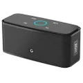 DOSS SoundBox Bluetooth Speaker, Portable Wireless Bluetooth Touch Speaker with 12W HD Sound and Bold Bass, Handsfree, 12H Playtime for Phone, Tablet, TV, Gift -Black
