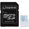 Kingston Digital 64GB MicroSDHC with Adapter