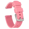 GadgetWraps 22mm Silicone Watch Band Strap with Quick Release Pins – Compatible with Fossil, Pebble, Samsung – 22mm Quick Release Watch Band (Pink Glow, 22mm)