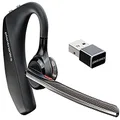 Plantronics - Voyager 5200 UC (Poly) - Bluetooth Single-Ear (Monaural) Headset - USB-A Compatible to connect to your PC and/or Mac - Works with Teams, Zoom & more - Noise Canceling