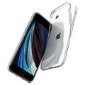 Spigen Compatible for iPhone SE (2022/2020) and iPhone 8/7 Case Liquid Crystal - Crystal Clear