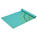 Gaiam Yoga Mat Premium Print Extra Thick Non Slip Exercise & Fitness Mat for All Types of Yoga, Pilates & Floor Exercises, Capri, 5/6mm