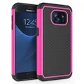 Galaxy S7 Case, SYONER [Shockproof] Defender Protective Phone Case Cover for Samsung Galaxy S7 (5.1", 2016) [Hot Pink]